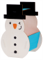 Preview: Bausatz Holzkörbchen Schneemann