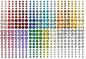 Preview: mega-set-selbstklebende-schmucksteine-regenbogen-480-teile