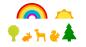 Preview: acrylformen-regenbogenwelt-14teile
