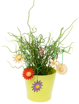 Holzanhänger Blümchen