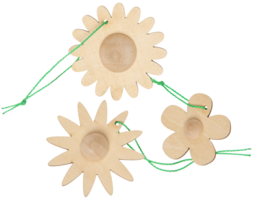 Holzanhänger Blümchen