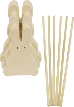 Holzstecker Häschengang