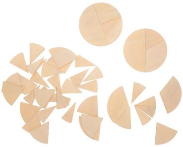 Holzformen Bruchrechnen-Set