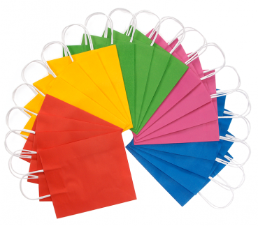 Papiertüte bunt klein, 1 Set