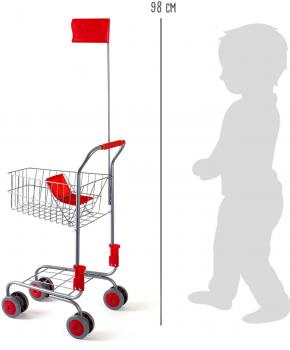 Einkaufswagen silber