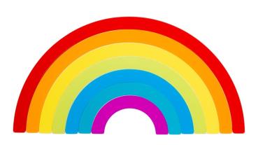 Acrylformen Regenbogenwelt 14Teile