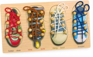 Schuhe binden