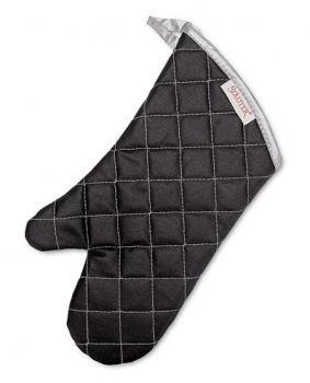 Backhandschuh schwarz, 36,5cm, einzeln, hitzebeständig bis 220°C