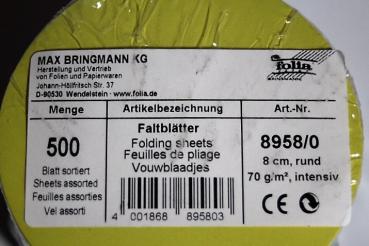 Faltblätter 70g/m², 8cm rund