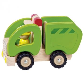holzauto-muellwagen