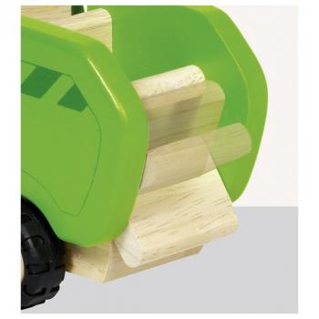 holzauto-muellwagen