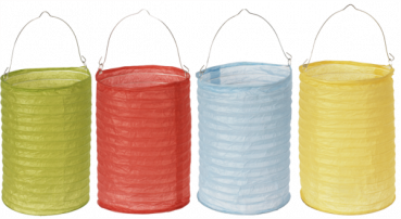 Papierlampions ""Grundfarben"", 4er Set""