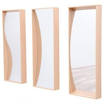 Wellenspiegel aus Holz und Acryl