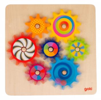Zahnradspiel aus Holz