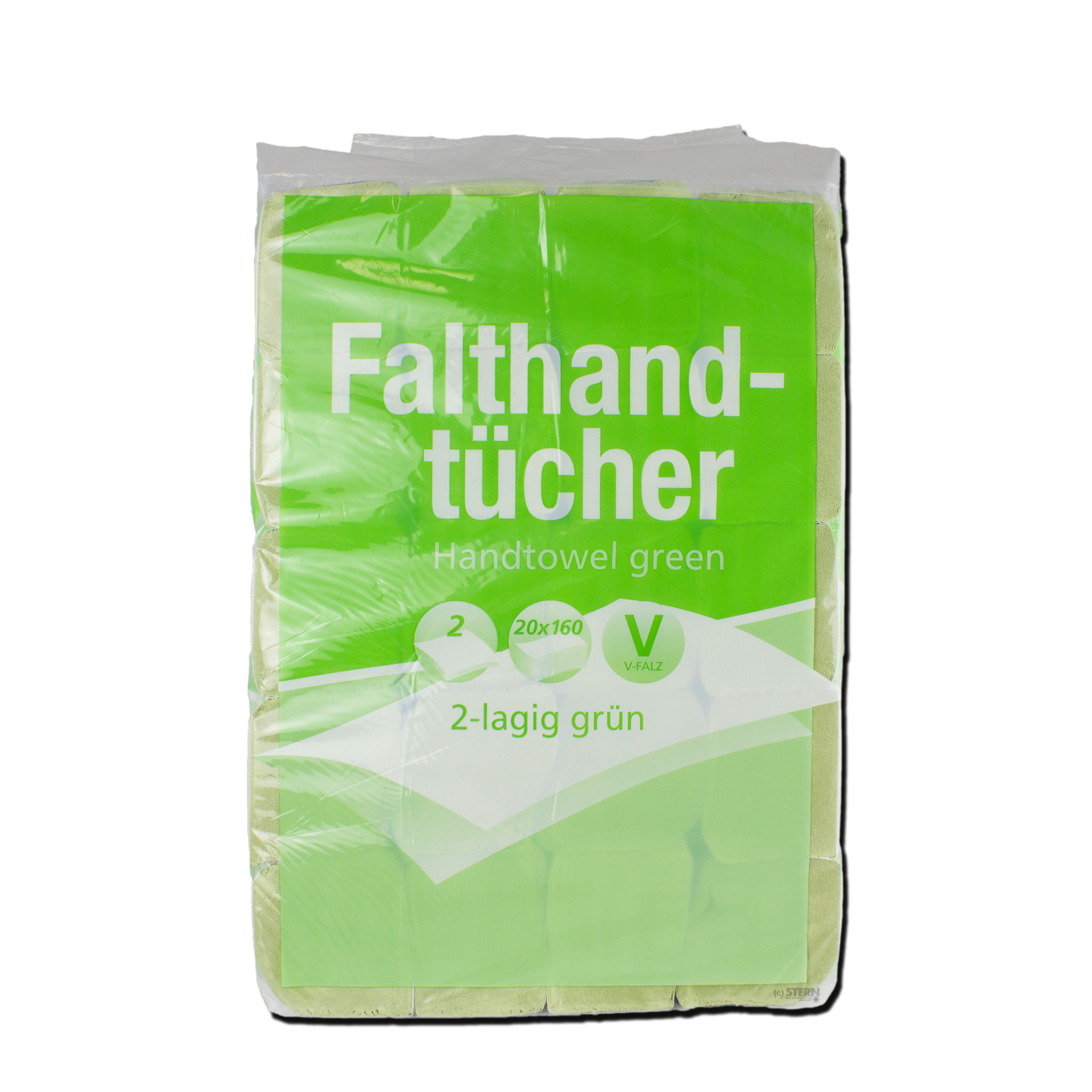 Falthandtücher (2-lagig; Recycling-Papier) - V5000 - 20 x 250 Blatt