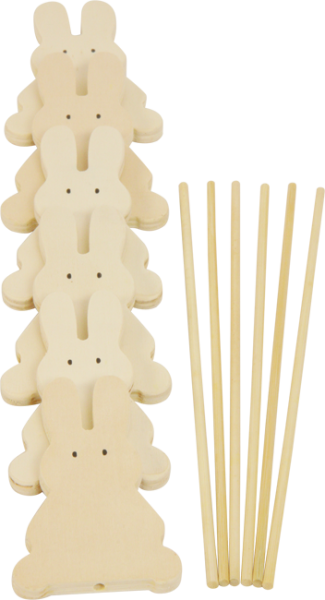 Holzstecker Häschengang