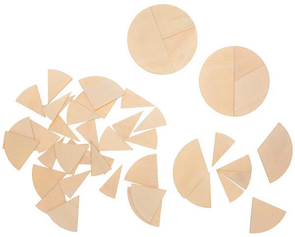 Holzformen Bruchrechnen-Set