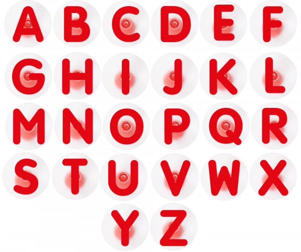 Moosgummi-Stempel ""Großbuchstaben""