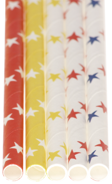 Papierstrohhalme ""Sterne"", 120tlg.""