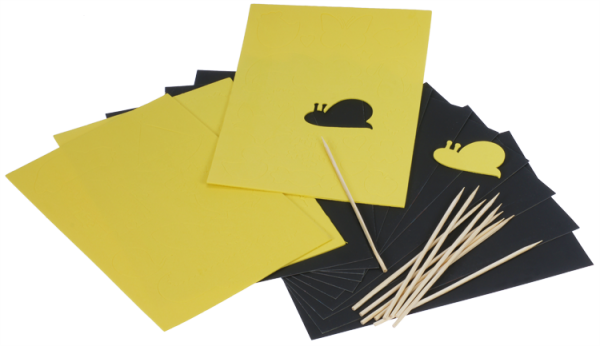 Kratzpapier ""A5"" mit 10 Bögen, 10 Sticks und 3 EVA-Schablonen""
