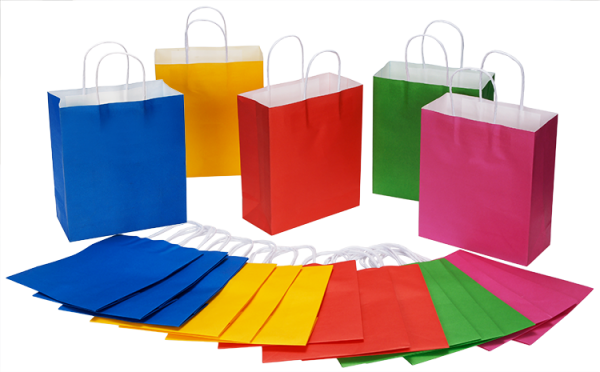 Papiertüte bunt klein, 1 Set