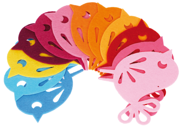 filzanhaenger-regenbogen-voegelchen-12teile