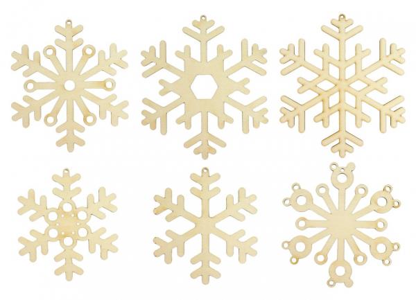 Holzanhänger Schneeflöckchen
