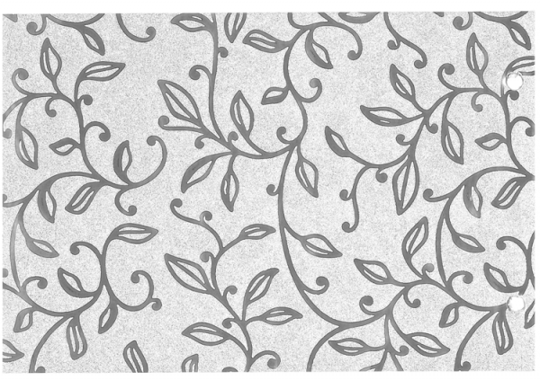 Glitzersticker 20x30 (80g/m) ""Silberne Ranken"", 10er Set""