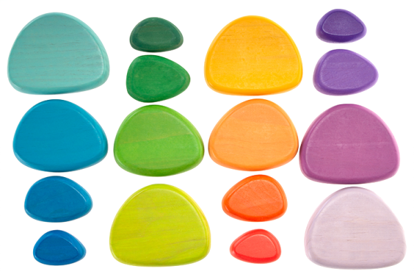 Regenbogen Flußsteine