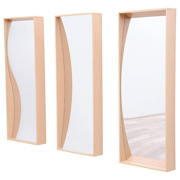 Wellenspiegel aus Holz und Acryl