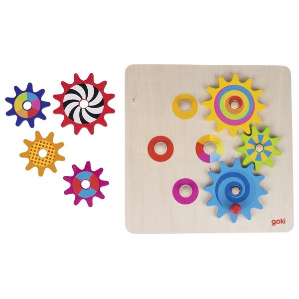 Zahnradspiel aus Holz