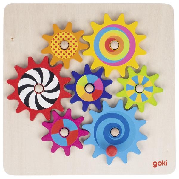 Zahnradspiel aus Holz