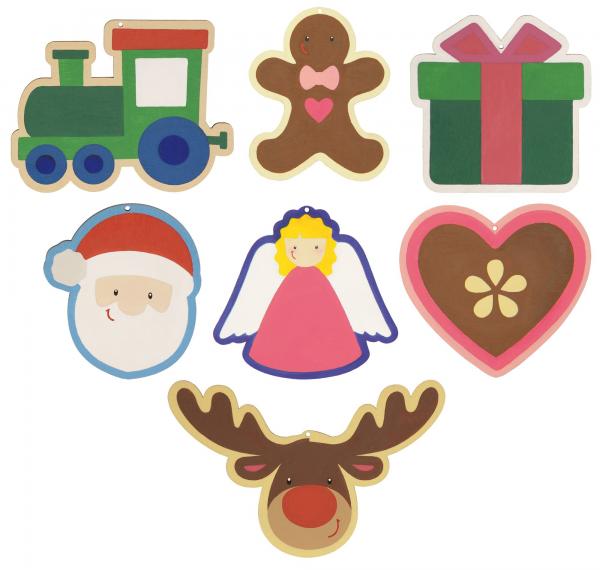 Holzanhänger Santa & Co.